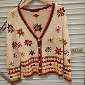 Peruvian Pima Cotton Cardigan Sweater